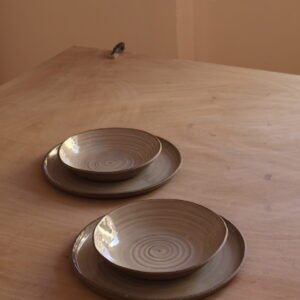 Grey plates